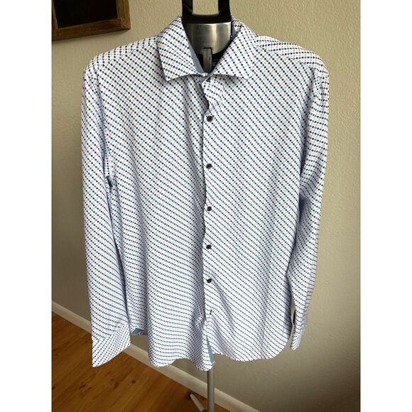 WRK 4 Way Stretch Soft Stretchy Career Men's Professional Dress Shirt 16.5 Neck. - Picture 1 of 5